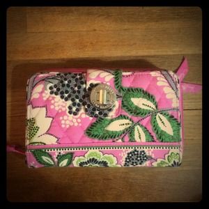 Vera Bradley Clasp Wallet in "Priscilla Pink"
