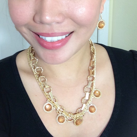 Gold Chain Layered Necklace - Picture 2 of 3