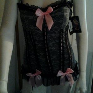 Bustier with gargers and  Gstring