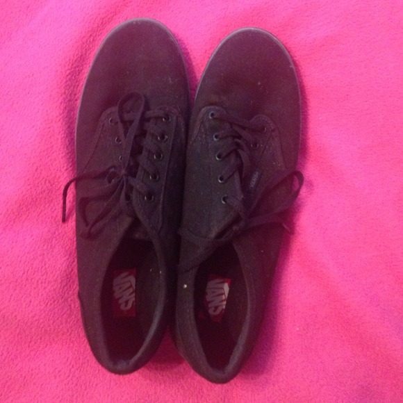 All black authentic vans!