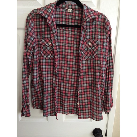 Forever 21 Red Thin Flannel