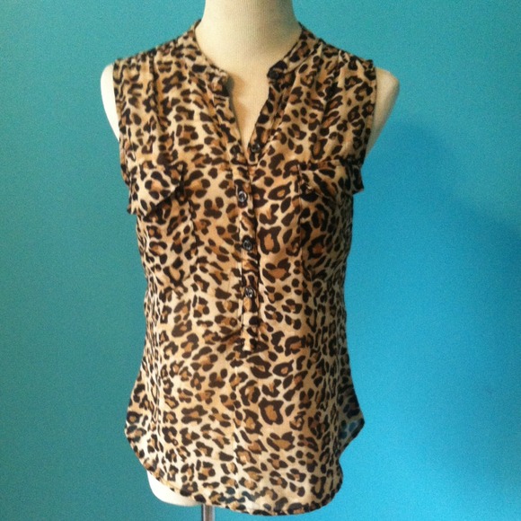 Leopard print old navy tank