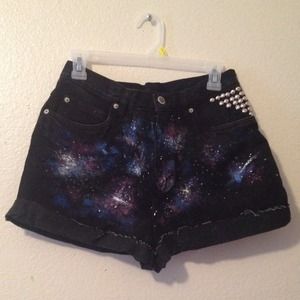 High waisted shorts.