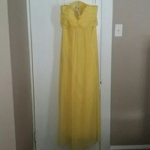 A beautiful brides maids dress.