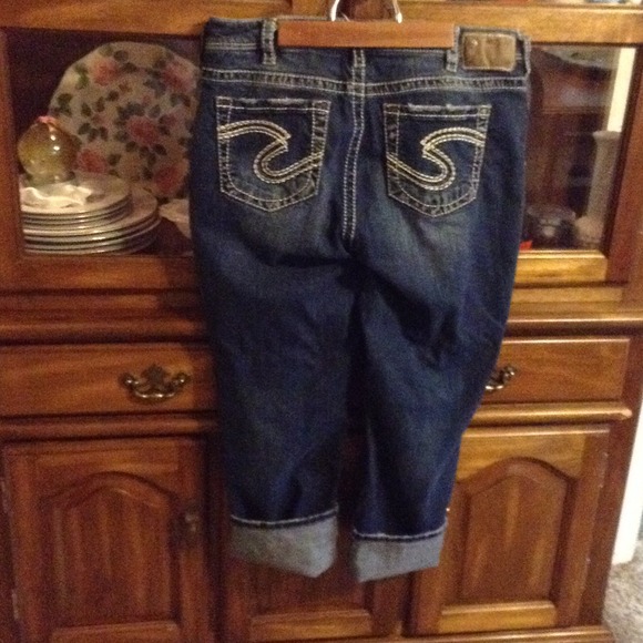 Silver Capri jeans