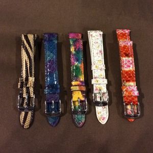 Michele 16mm leather straps