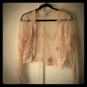 FINAL MARKDOWN! AMERICAN RAG lacey cardigan NWOT