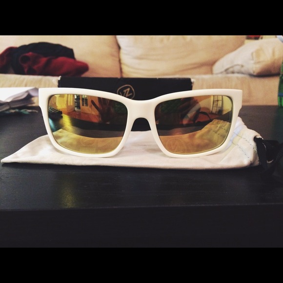 White/Gold VonZipper Sunglasses