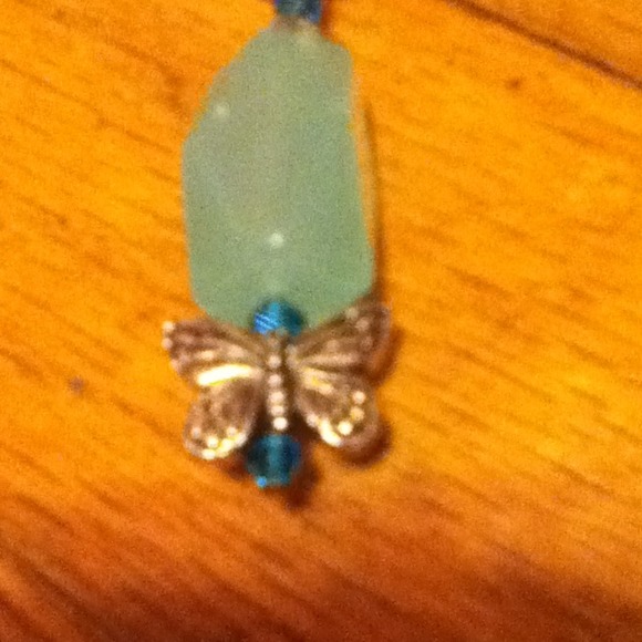 **ONE OF A KIND** Butterfly Pendant Necklace - Picture 2 of 3