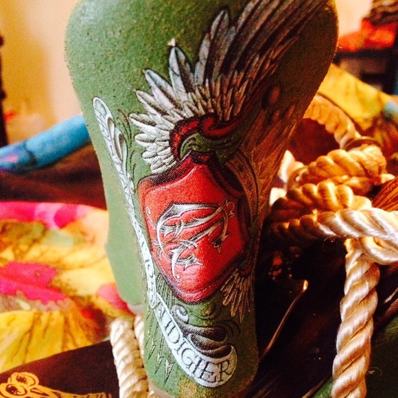 NWOT never worn Christian audigier wedges - Picture 3 of 4