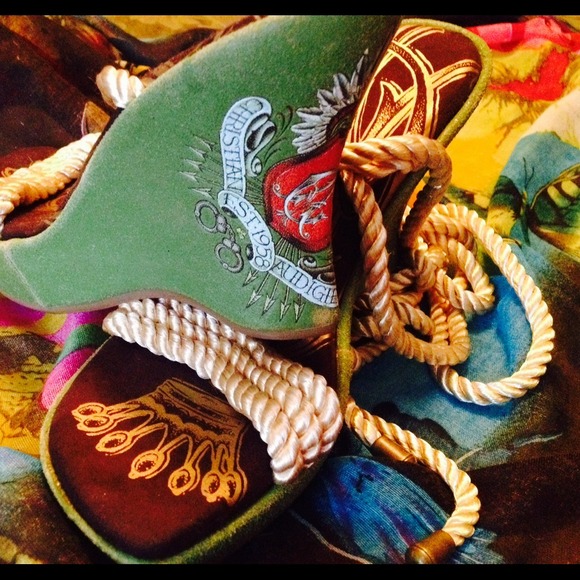 NWOT never worn Christian audigier wedges - Picture 4 of 4