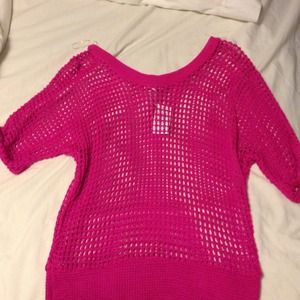 Cut Out Fuchsia Shirt