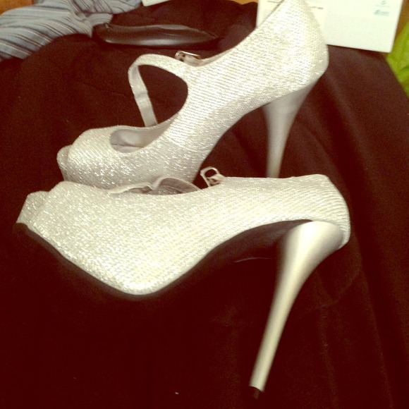 Silver shoes