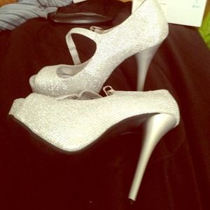 Silver shoes