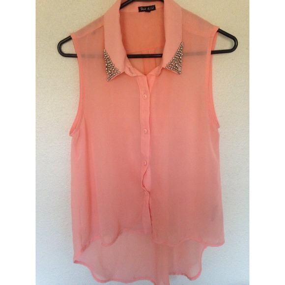 🚫sold🚫Light pink sheer top