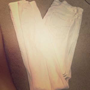 American eagle white jeggings/jeans