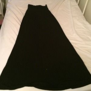 Black maxi skirt
