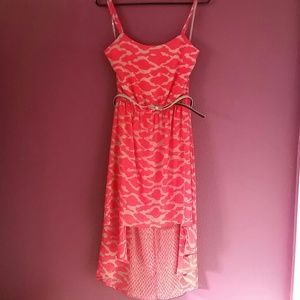 Printed Hi-Low Dress