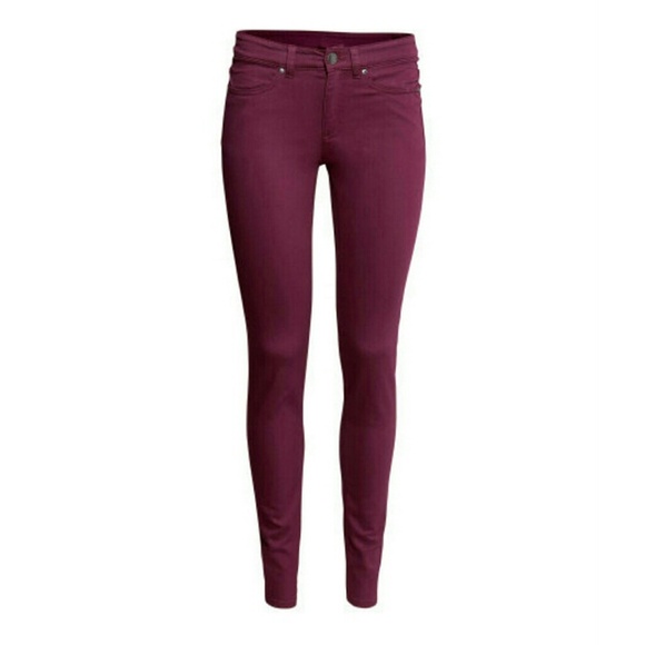 NWT H&M Burgundy Slim Fit Pants