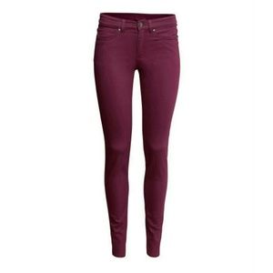 NWT H&M Burgundy Slim Fit Pants