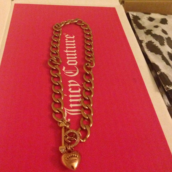 Juicy couture rose gold charm link necklace - Picture 3 of 3