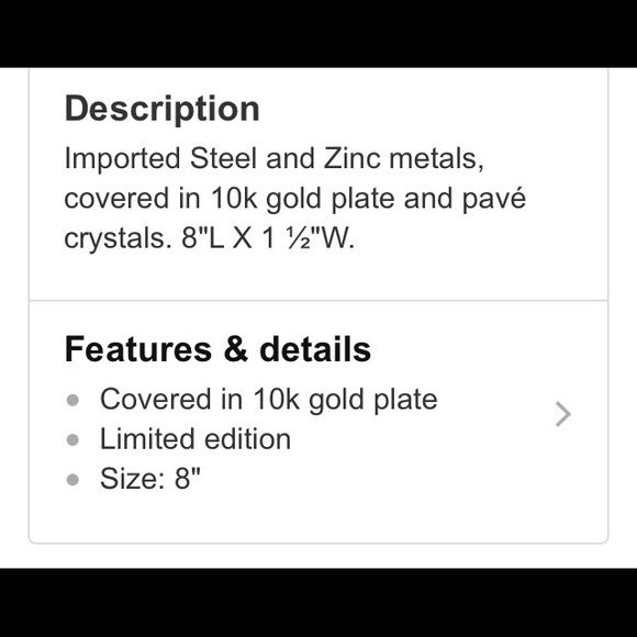 VS gold bracelet NWOT🌟Hold for tinibabyyy🌟 - Picture 3 of 3