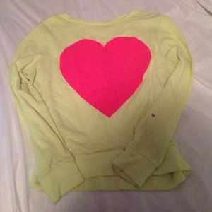 NEVER BEEN WORN yellow/pink forever 21 Sweater
