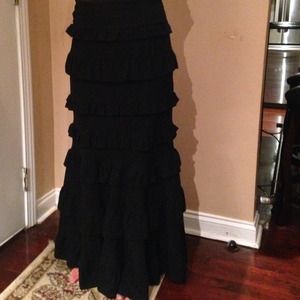Fei Anthropologie long black skirt