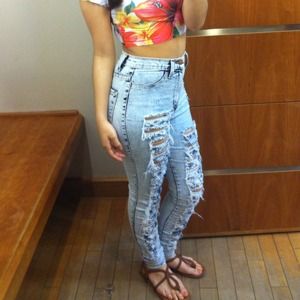 High wist pants
