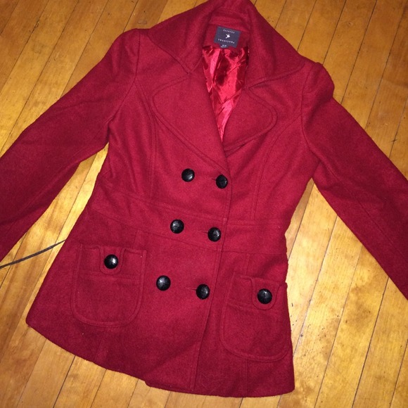Forever 21 Outerwear - Red peacoat