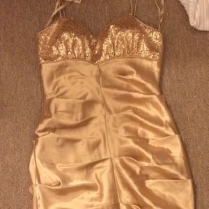 Gold dress