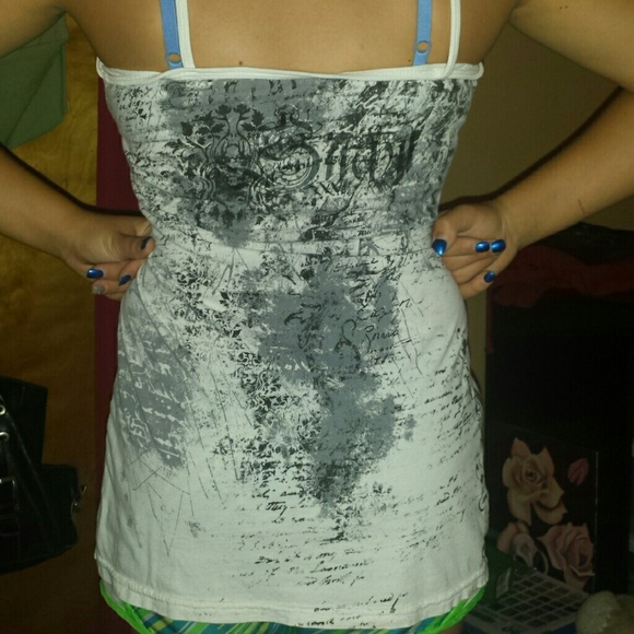 ***SOLD***Sinful by Affliction Tank Top - Picture 2 of 4