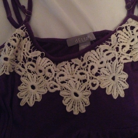 Purple Delia's tank top