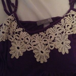 Purple Delia's tank top