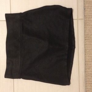 Faux leather skirt