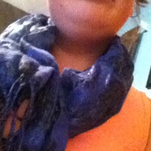 Blue scarf