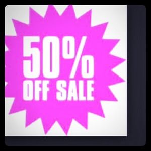 Everything in my closet is 50% off!