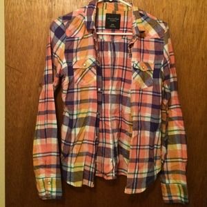 American eagle plaid button down!