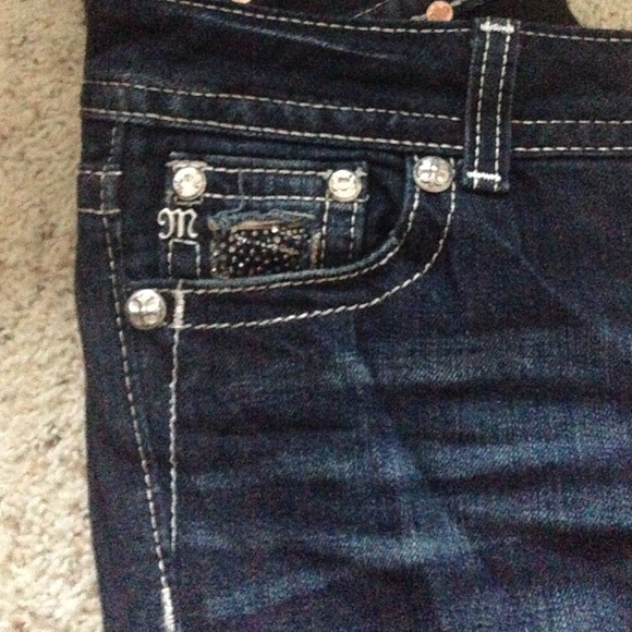 Miss Me Rhinestone Bootcut Jeans - Picture 2 of 3