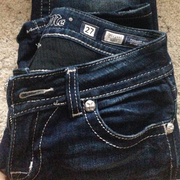 Miss Me Rhinestone Bootcut Jeans - Picture 3 of 3