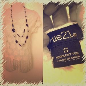 Beige crochet top...