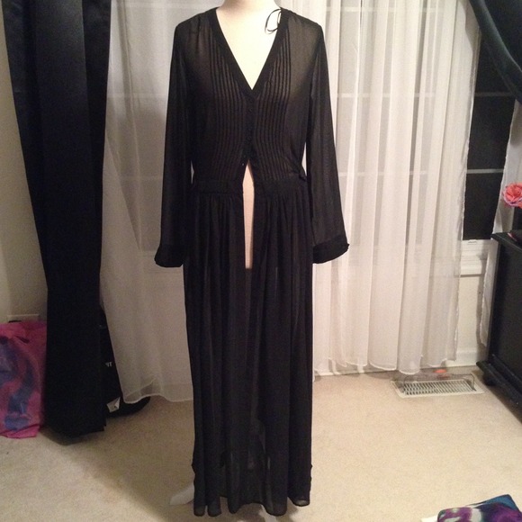 Sheer black H&M maxi