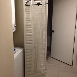 Long sheer white dress