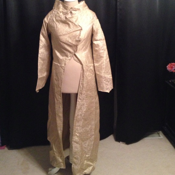 Custom handmade silk brocade jacket