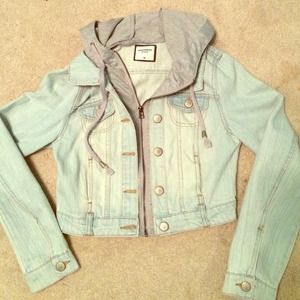Crop jean jacket