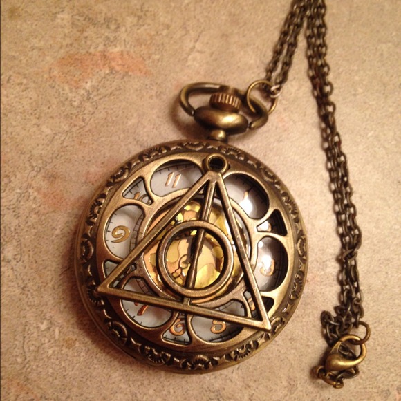 Harry Potter Deathly Hallows time watch + ring set