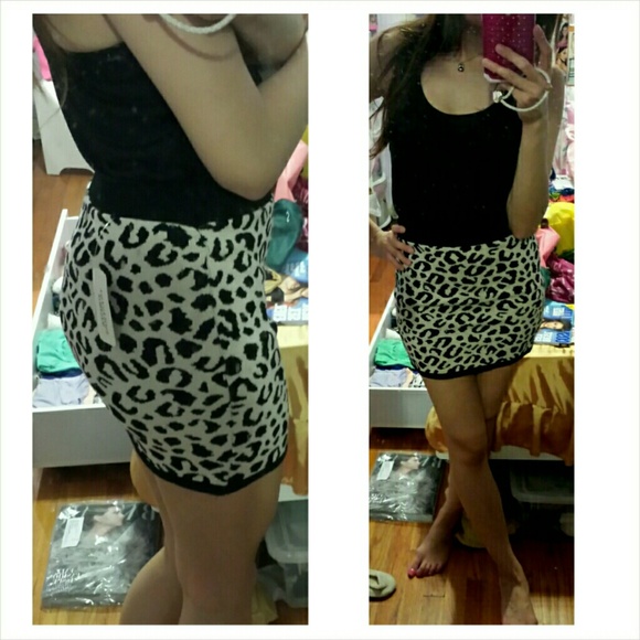 Cheetah printed skirt