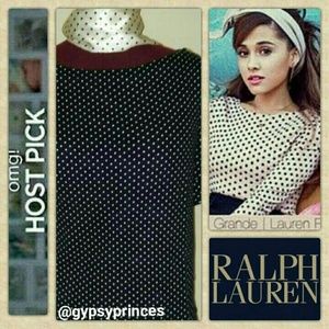 SALE Lauren For Ralph Lauren Polka Dot Shirt
