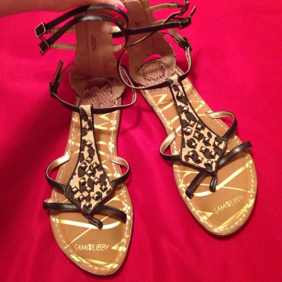 Cheetah print sandals