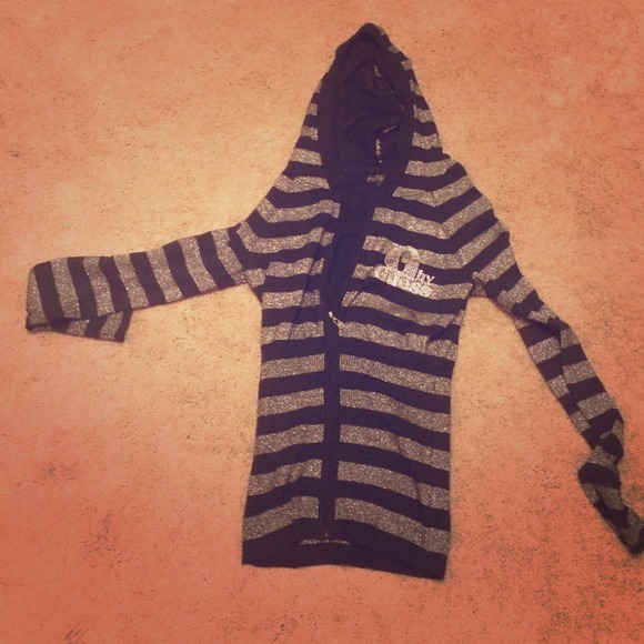 Stripped Guess Zip up